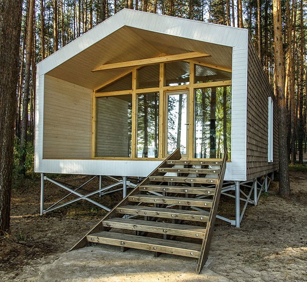 Сваи под каркасный дом в Карасуке