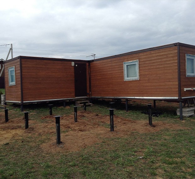 Винтовые сваи под бытовку в Карасуке