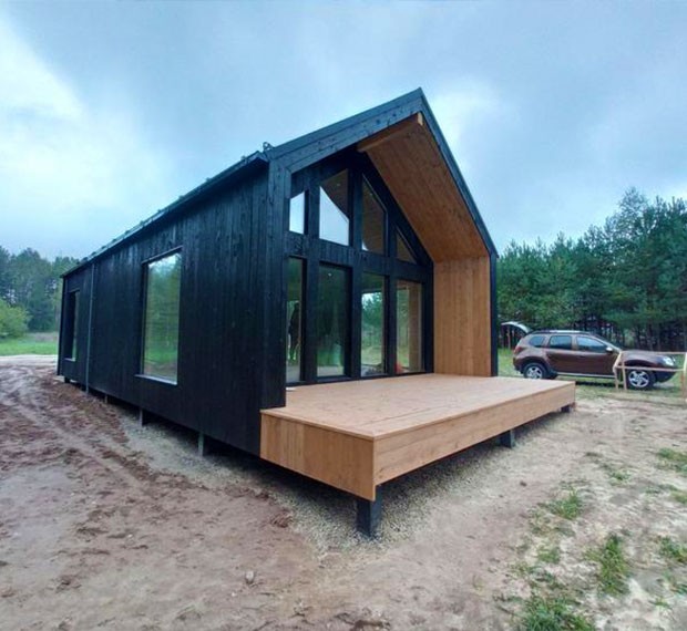 Монтаж винтовых свай для дома 6х9 в Карасуке