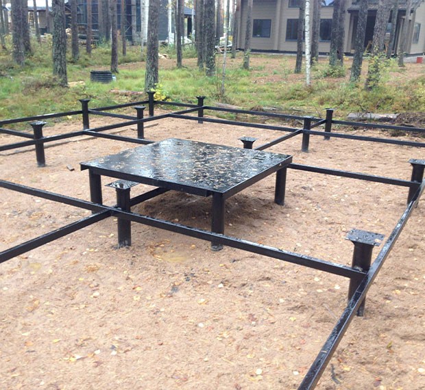 Винтовые сваи под печь в Карасуке